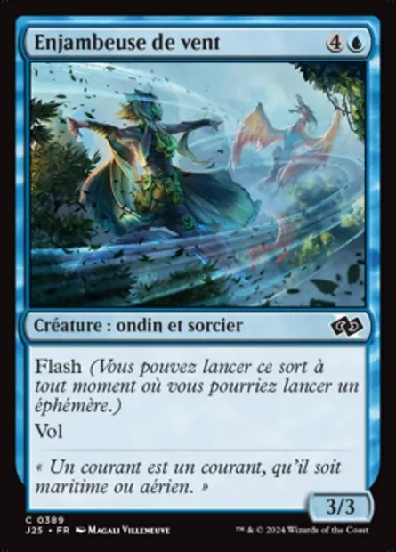 Enjambeuse de vent, carte Magic J25 389 — extension Foundations Jumpstart