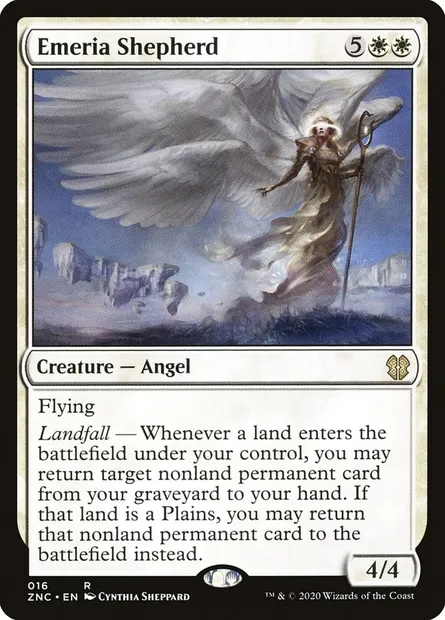 Emeria Shepherd, Magic card ZNC 16 — Zendikar Rising Commander set