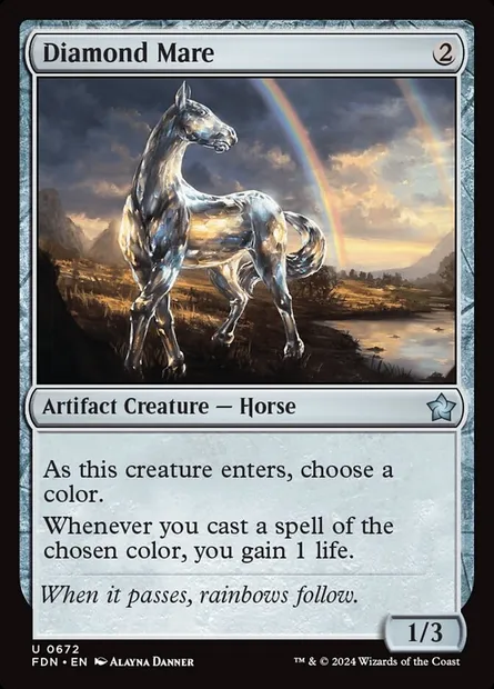 Diamond Mare, Magic card FDN 672 — Foundations set