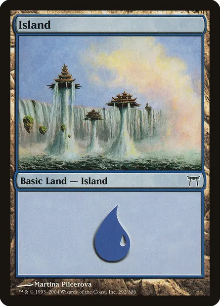 Île, carte Magic CHK 292 — extension Guerriers de Kamigawa