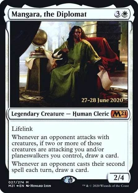 Mangara, the Diplomat, Magic card PM21 27s — Core Set 2021 Promos set