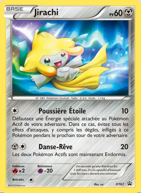 Jirachi, carte Pokémon XY 67 — extension Promo XY