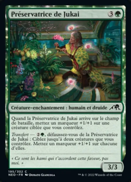 Préservatrice de Jukai, carte Magic NEO 195 — extension Kamigawa: La Dynastie Néon