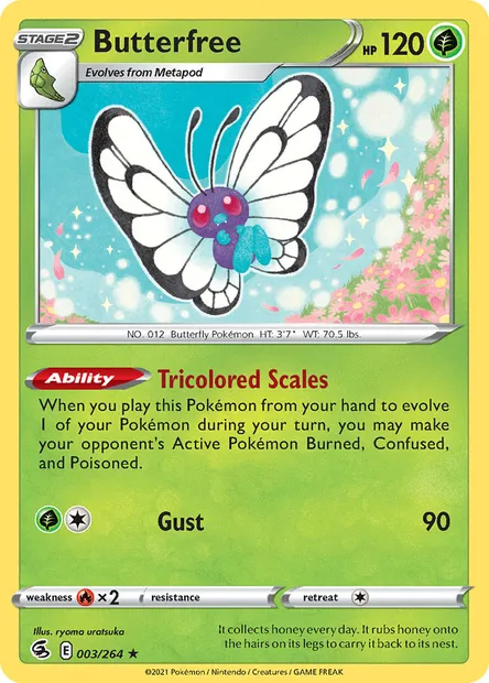 Butterfree, Pokémon card FST 3 — Fusion Strike set