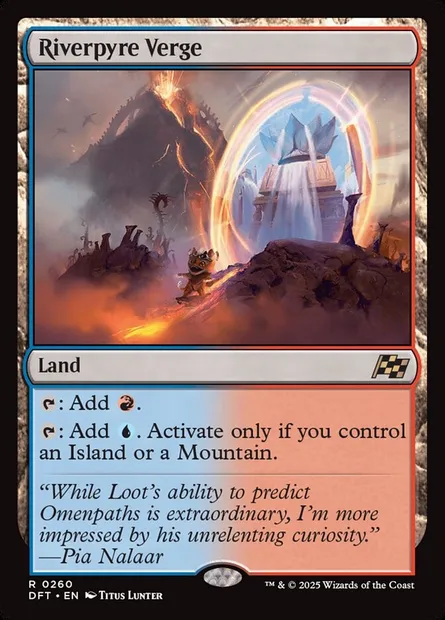 Riverpyre Verge, Magic card DFT 260 — Aetherdrift set