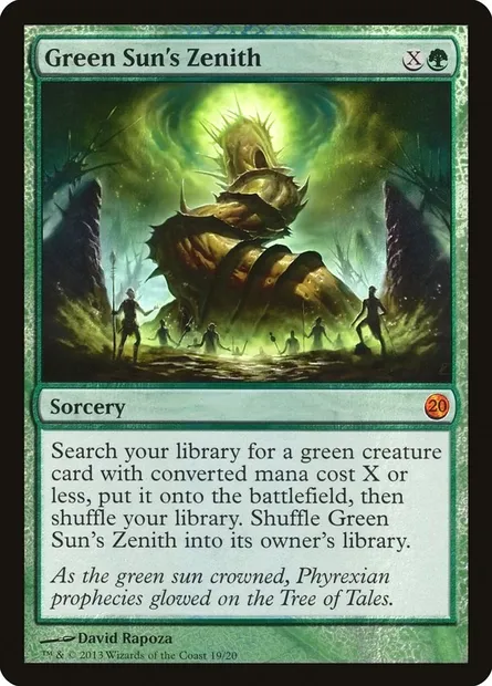 Zénith de Vertsoleil, carte Magic V13 19 — extension From the Vault: Twenty