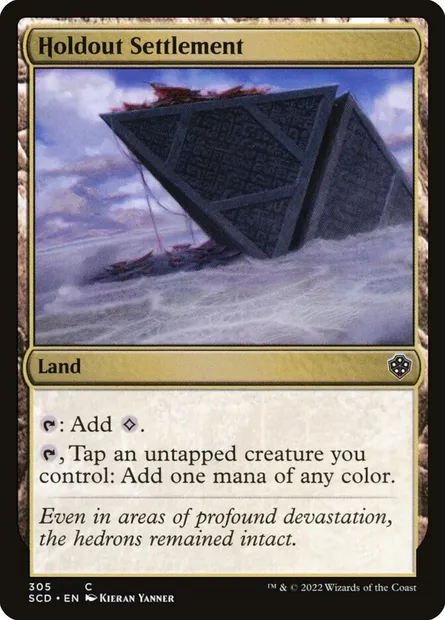 Holdout Settlement, Magic card SCD 305 — Starter Commander Decks set