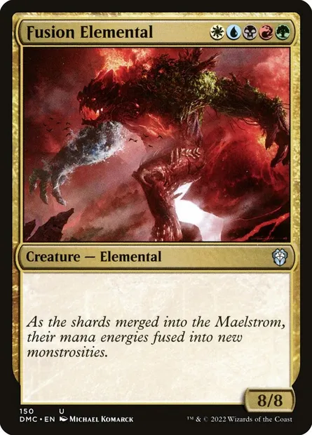 Fusion Elemental, Magic card DMC 150 — Dominaria United Commander set