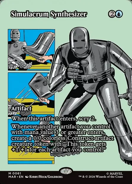 Simulacrum Synthesizer, Magic card MAR 61 — Marvel Universe set