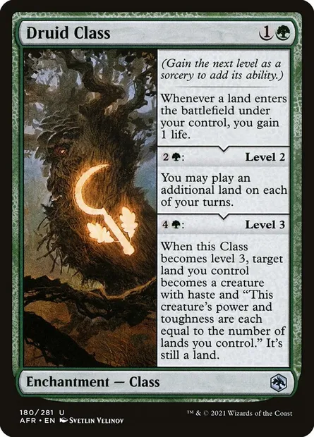 Druid Class, Magic card AFR 180 — Adventures in the Forgotten Realms set