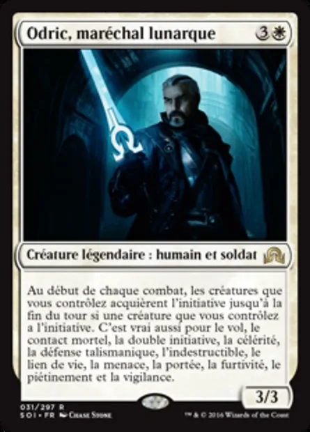 Odric, maréchal lunarque, carte Magic SOI 31 — extension Ténèbres sur Innistrad