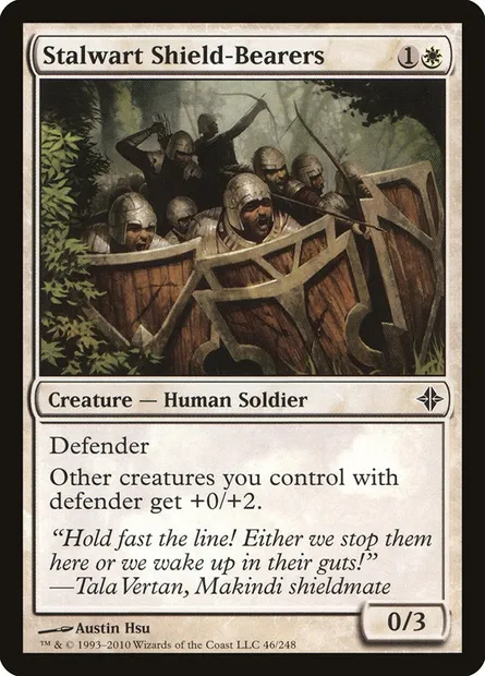 Stalwart Shield-Bearers, Magic card ROE 46 — Rise of the Eldrazi set