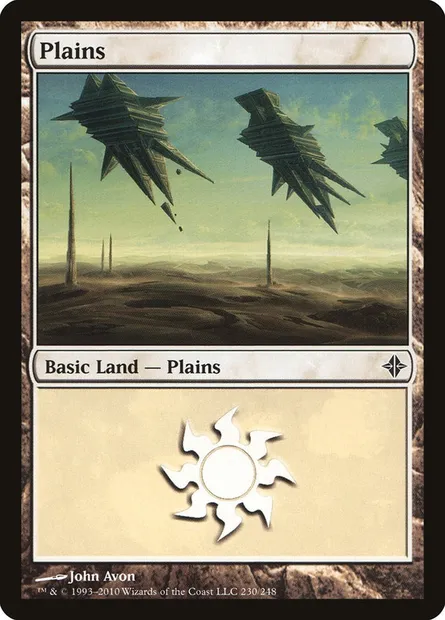 Plains, Magic card ROE 230 — Rise of the Eldrazi set