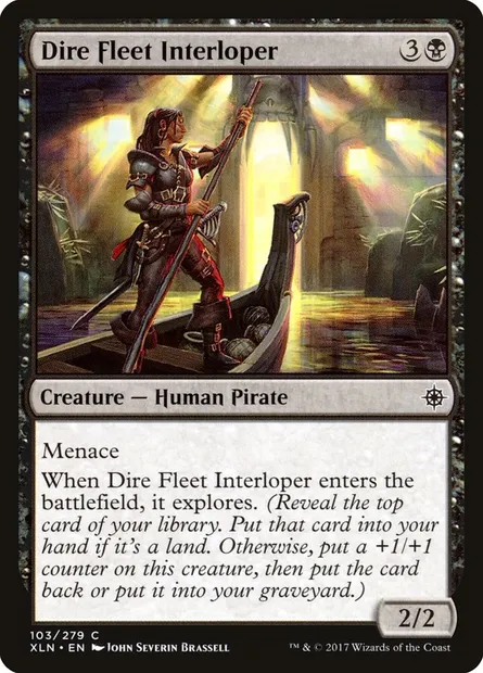 Dire Fleet Interloper, Magic card XLN 103 — Ixalan set