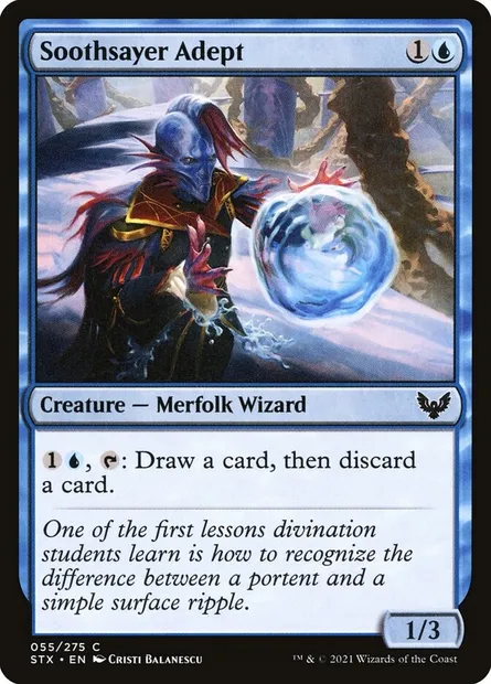 Soothsayer Adept, Magic card STX 55 — Strixhaven: School of Mages set