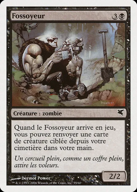 Gravedigger, Magic card PSAL F55 — Salvat 2005 set