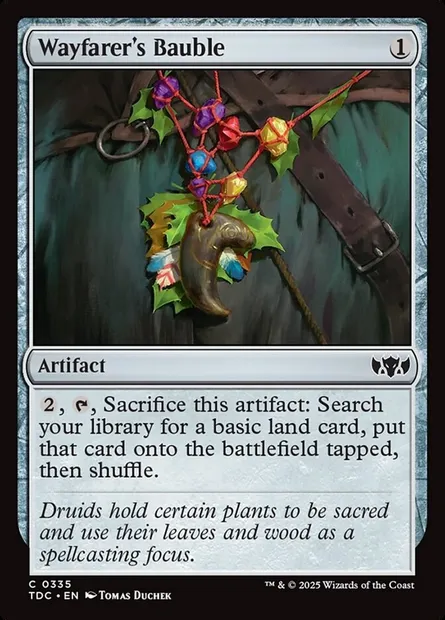 Wayfarer's Bauble, Magic card TDC 335 — Tarkir: Dragonstorm Commander set