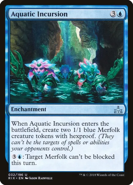 Aquatic Incursion, Magic card RIX 32 — Rivals of Ixalan set