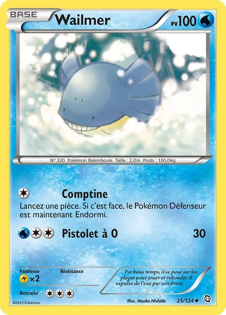 Wailmer, carte Pokémon DRX 25 — extension Dragons Éxaltés