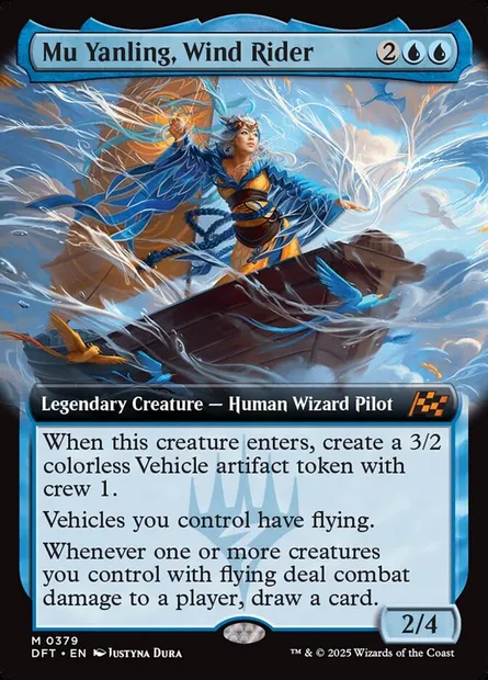 Mu Yanling, Wind Rider, Magic card DFT 379 — Aetherdrift set