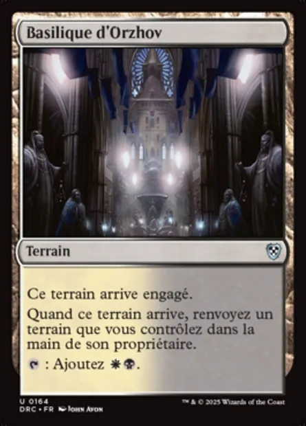 Basilique d'Orzhov, carte Magic DRC 164 — extension Aetherdrift Commander