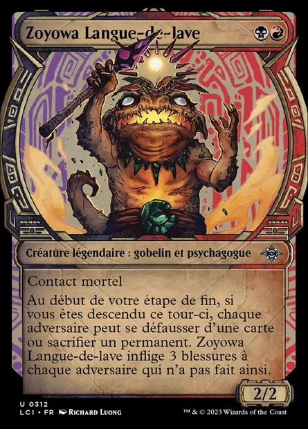 Zoyowa Langue-de-lave, carte Magic LCI 312 — extension The Lost Caverns of Ixalan
