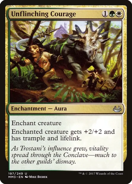 Unflinching Courage, Magic card MM3 197 — Modern Masters 2017 set