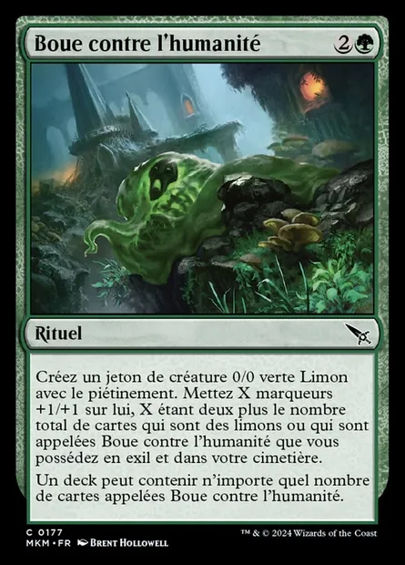 Boue contre l'humanité, carte Magic MKM 177 — extension Murders at Karlov Manor