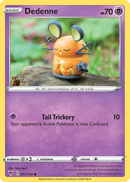 Dedenne, Pokémon card VIV 77 — Vivid Voltage set