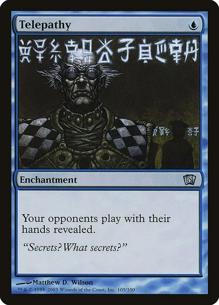 Telepathy, Magic card 8ED 105★ — Eighth Edition set