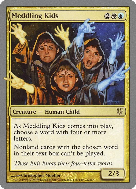Meddling Kids, carte Magic UNH 118 — extension Unhinged