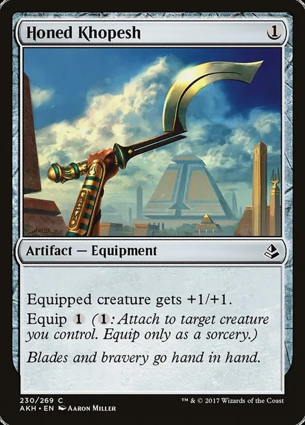 Honed Khopesh, Magic card AKH 230 — Amonkhet set