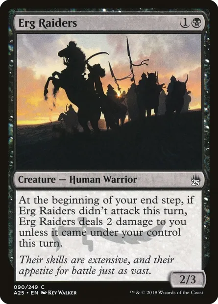 Pillards de l'erg, carte Magic A25 90 — extension Masters 25