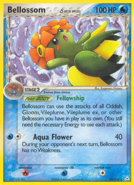 Bellossom δ, Pokémon card HP 19 — Holon Phantoms set