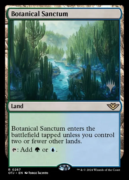 Botanical Sanctum, Magic card POTJ 267p — Outlaws of Thunder Junction Promos set
