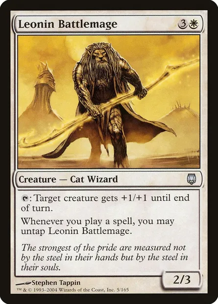 Leonin Battlemage, Magic card DST 5 — Darksteel set