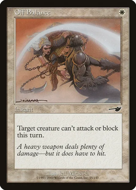 Off Balance, Magic card NEM 15 — Nemesis set