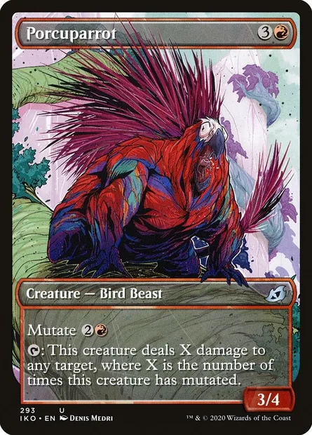 Psittacérisson, carte Magic IKO 293 — extension Ikoria: Lair of Behemoths