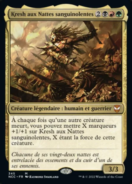 Kresh aux Nattes sanguinolentes, carte Magic NCC 345 — extension New Capenna Commander