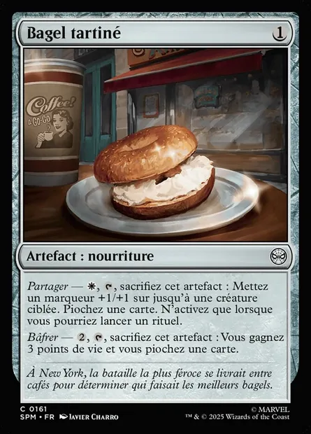 Bagel tartiné, carte Magic SPM 161 — extension Marvel's Spider-Man
