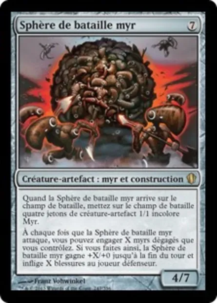 Sphère de bataille myr, carte Magic C13 247 — extension Commander 2013