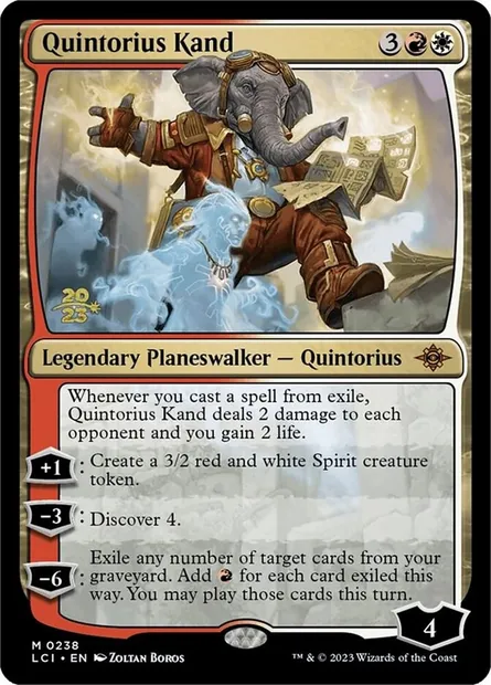 Quintorius Kand, carte Magic PLCI 238s — extension The Lost Caverns of Ixalan Promos