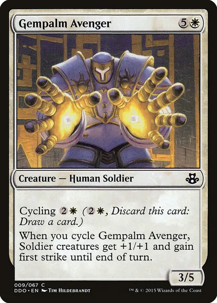 Gempalm Avenger, Magic card DDO 9 — Duel Decks: Elspeth vs. Kiora set