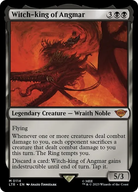 Witch-king of Angmar, Magic card LTR 114 — The Lord of the Rings: Tales of Middle-earth set