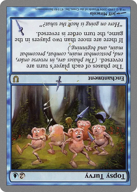 Topsy Turvy, carte Magic UNH 47 — extension Unhinged