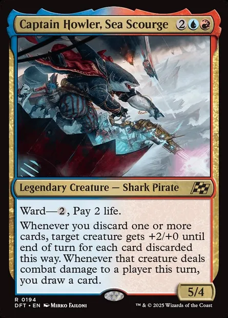 Captain Howler, Sea Scourge, Magic card DFT 194 — Aetherdrift set