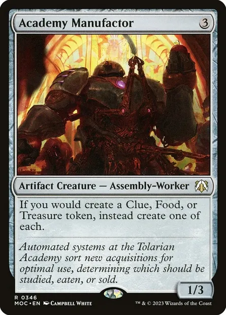Academy Manufactor, Magic card MOC 346 — March of the Machine Commander set