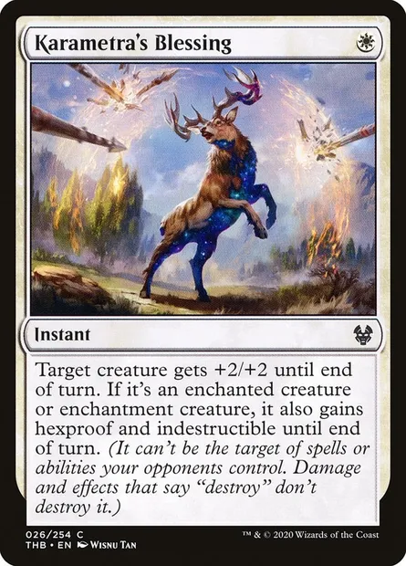 Karametra's Blessing, Magic card THB 26 — Theros Beyond Death set