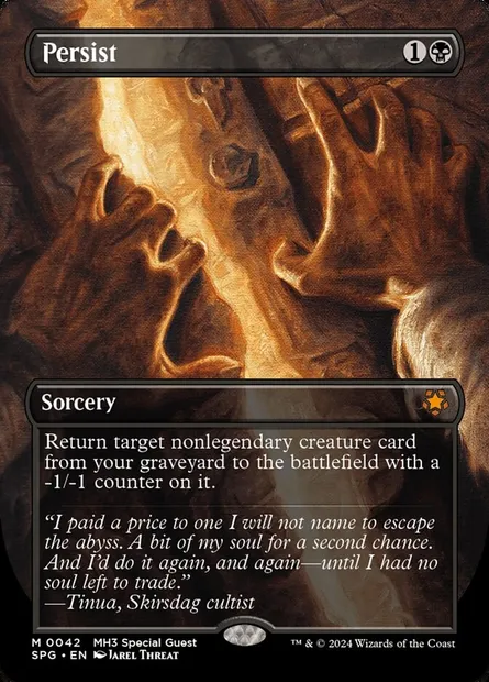 Persist, Magic card SPG 42 — Special Guests set