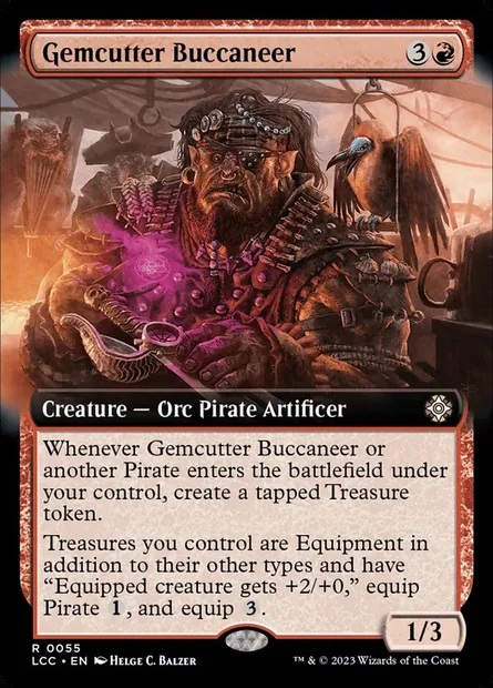 Gemcutter Buccaneer, Magic card LCC 55 — The Lost Caverns of Ixalan Commander set